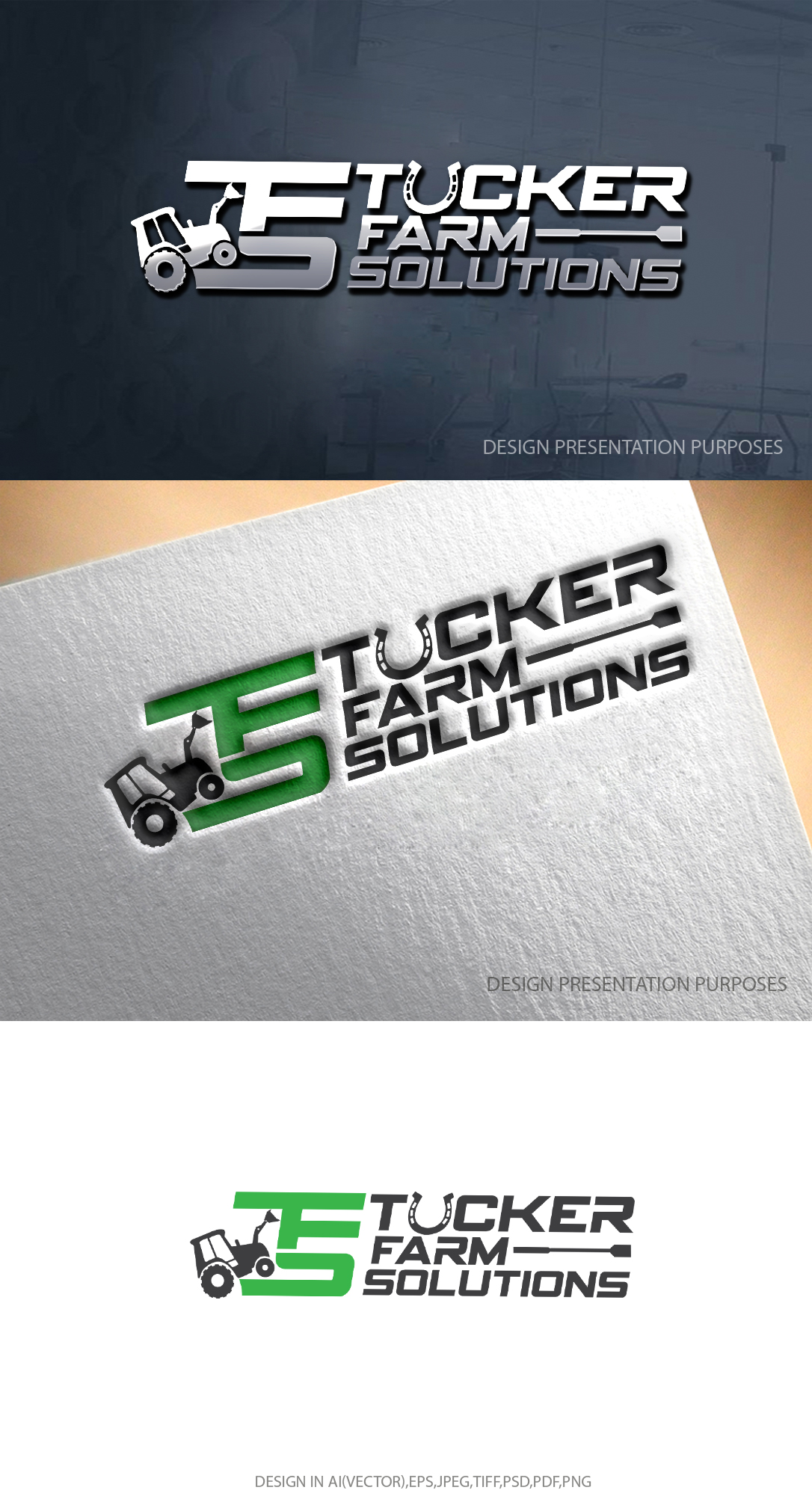 Design de Logo par graphicevolution pour Tucker Farm Solutions  | Design #28614794