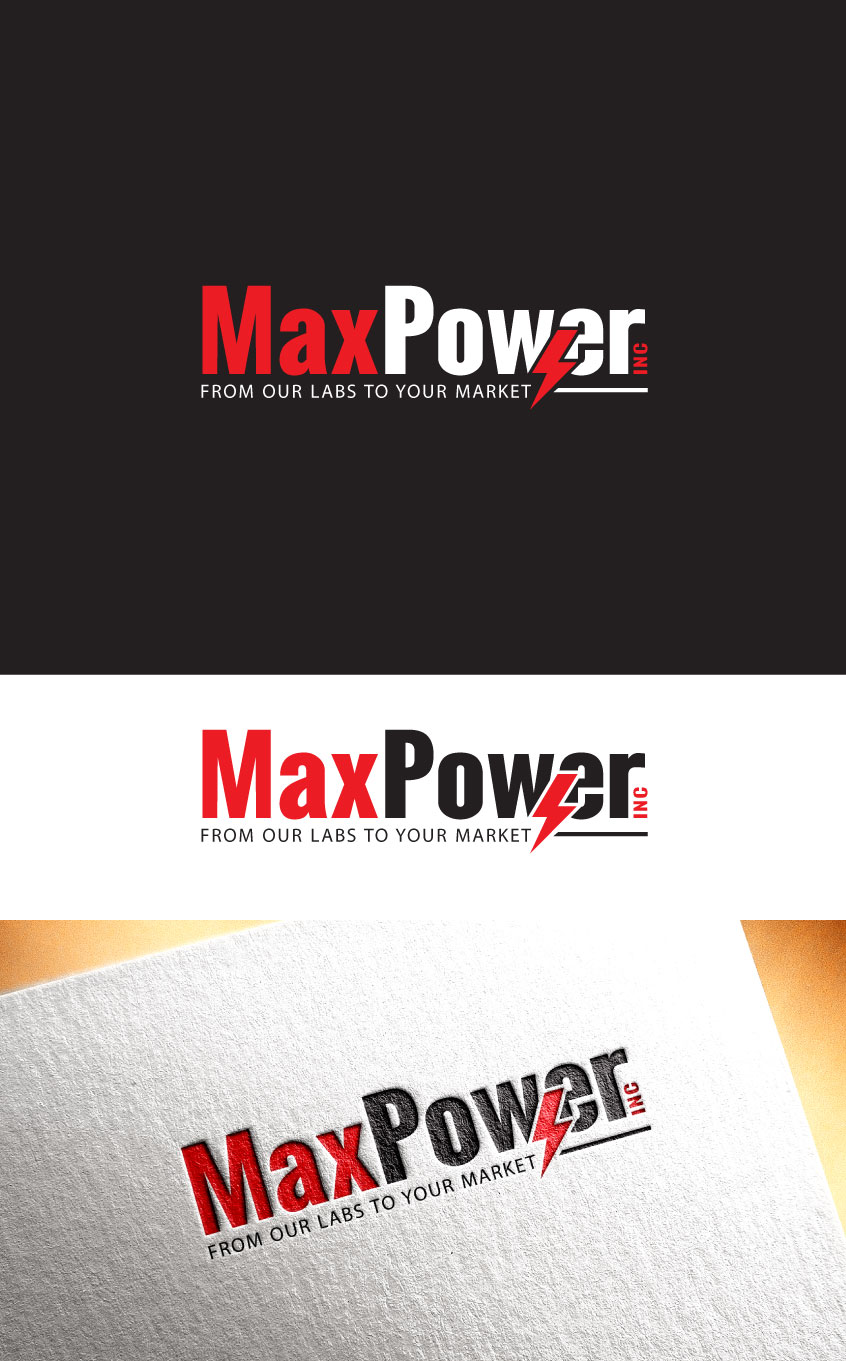 Logo Design by sol design2 for MaxPower Inc | Design #28623626