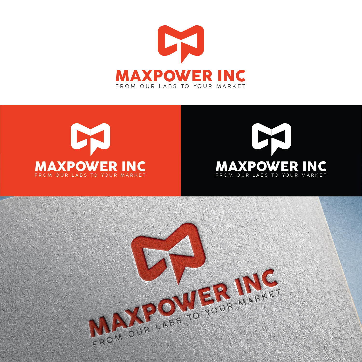 Logo Design by S.H Designs for MaxPower Inc | Design #28616929