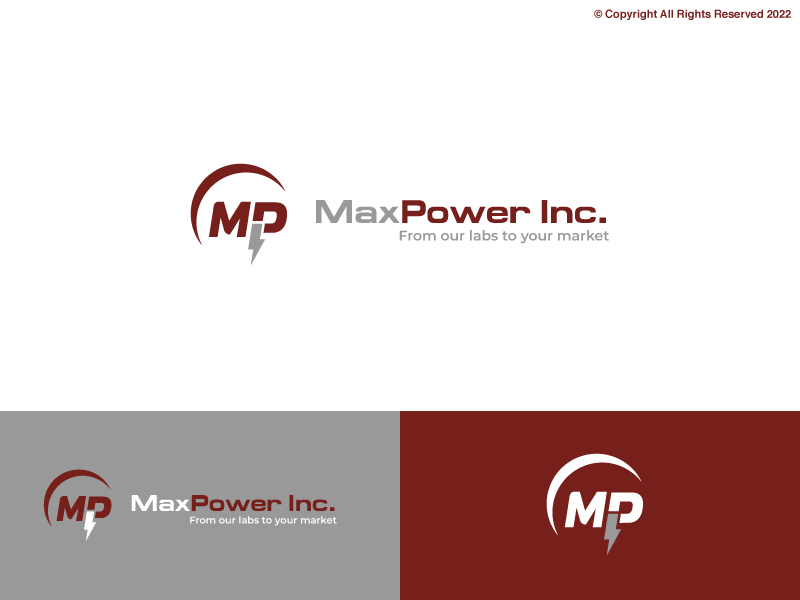 Logo Design by Ash  for MaxPower Inc | Design #28617366