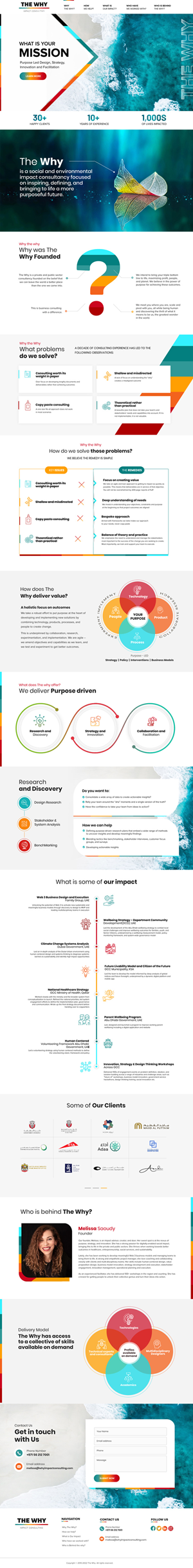 Please Help! | The Why Impact Consulting | Modern, Dynamic Website for a Social Enterprise | Web Design par Blue Sparrow