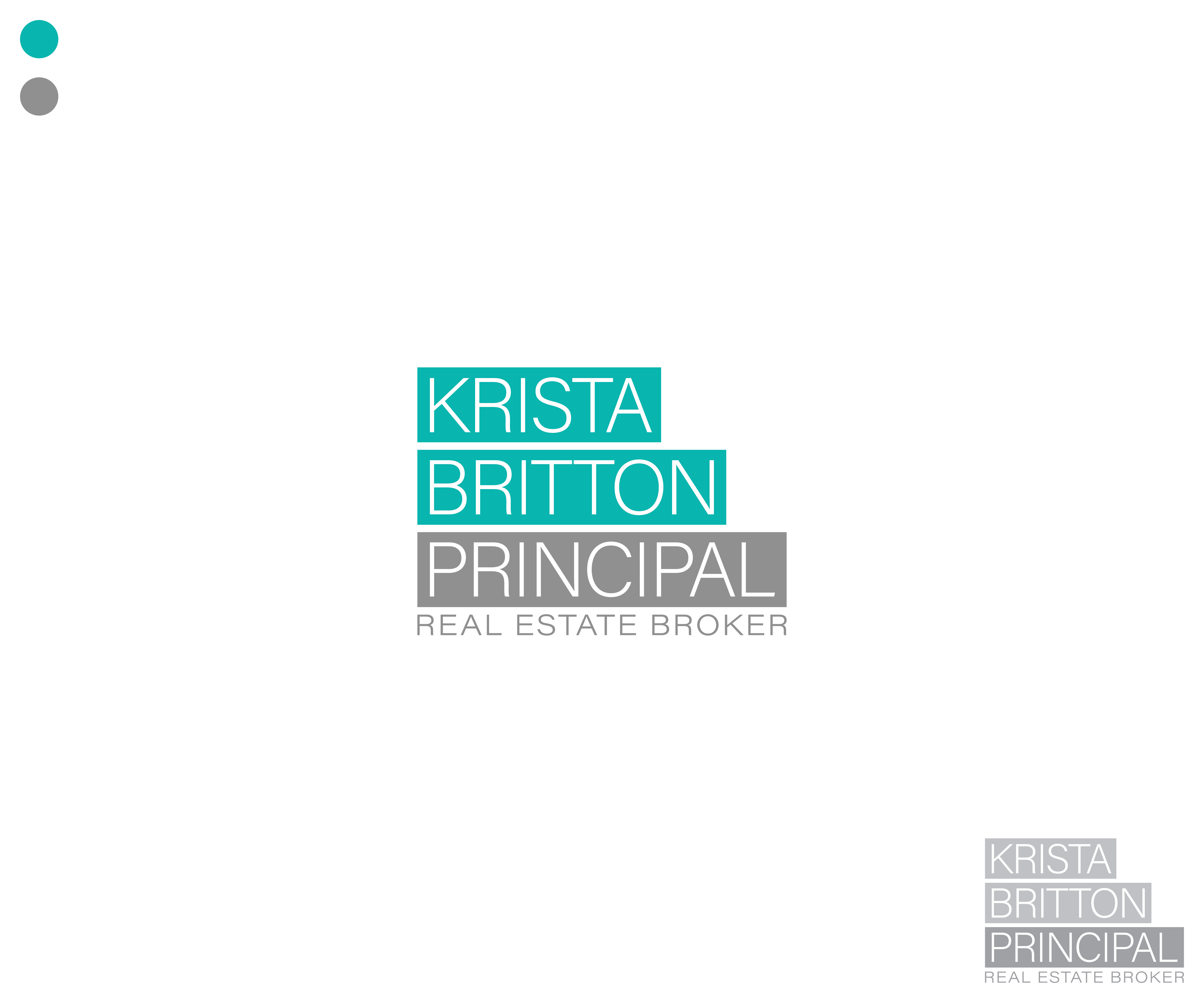 Logo Design by FM91 for Krista Britton Principal real estate Broker | Design #28649132