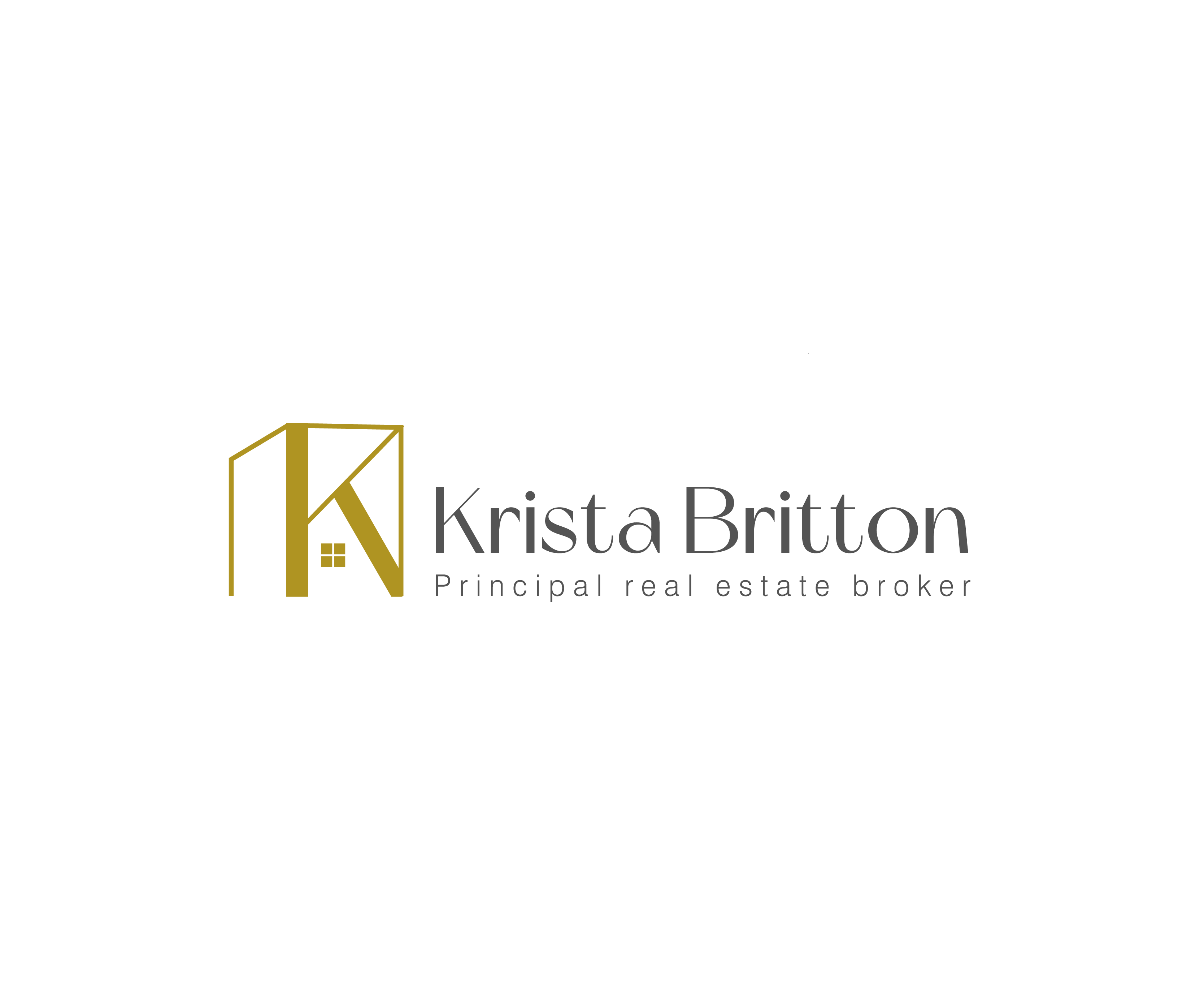 Logo Design for Krista Britton Principal real estate broker by