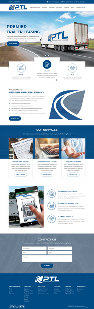 Progressive Trailer Leasing | Diseño Web por pb