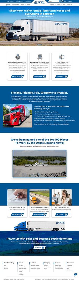 Progressive Trailer Leasing | Web Design par pb