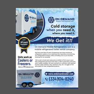 Refrigerated trailer business needs an email flyer | Diseño de Flyer por ecorokerz