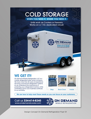 Refrigerated trailer business needs an email flyer | Diseño de Flyer por D Creative
