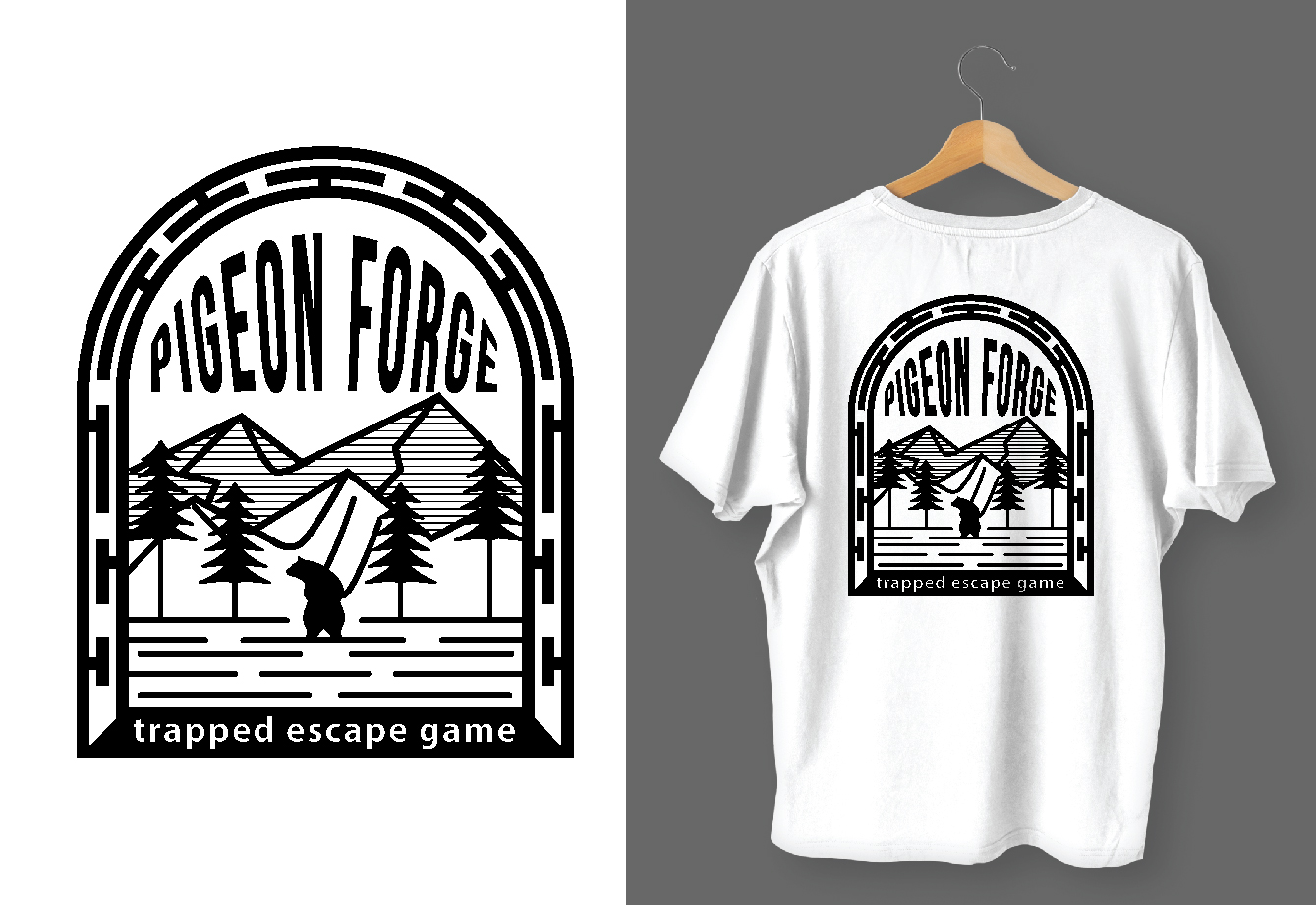 T-Shirt-Design von Apridio für Trapped Escape Game | Design #28655893