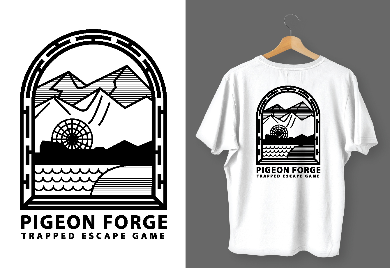 T-shirt Design by Apridio for Trapped Escape Game | Design #28655894
