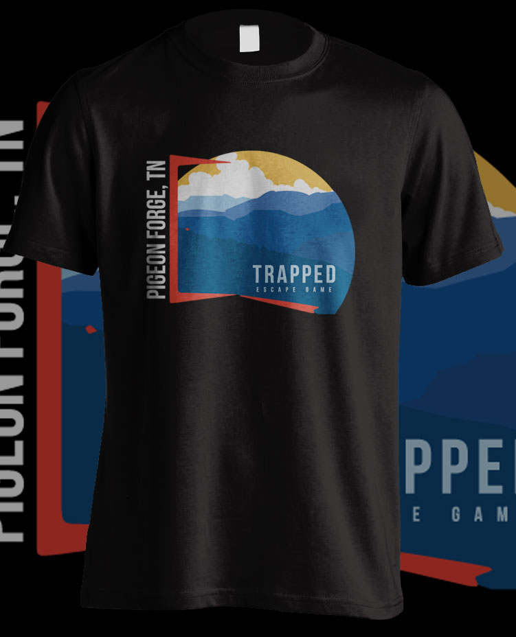 T-shirt Design by rickyadri for Trapped Escape Game | Design #28685279
