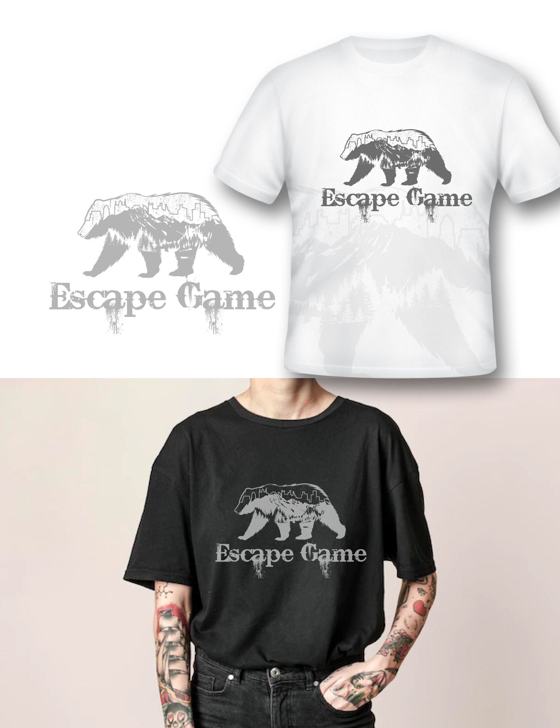 T-shirt Design by debdesign for Trapped Escape Game | Design #28630295
