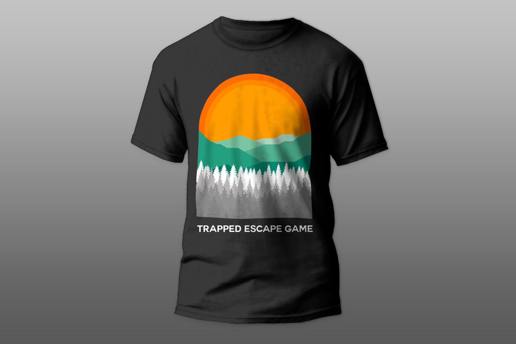 T-shirt Design by Riaz Rehman for Trapped Escape Game | Design #28651182