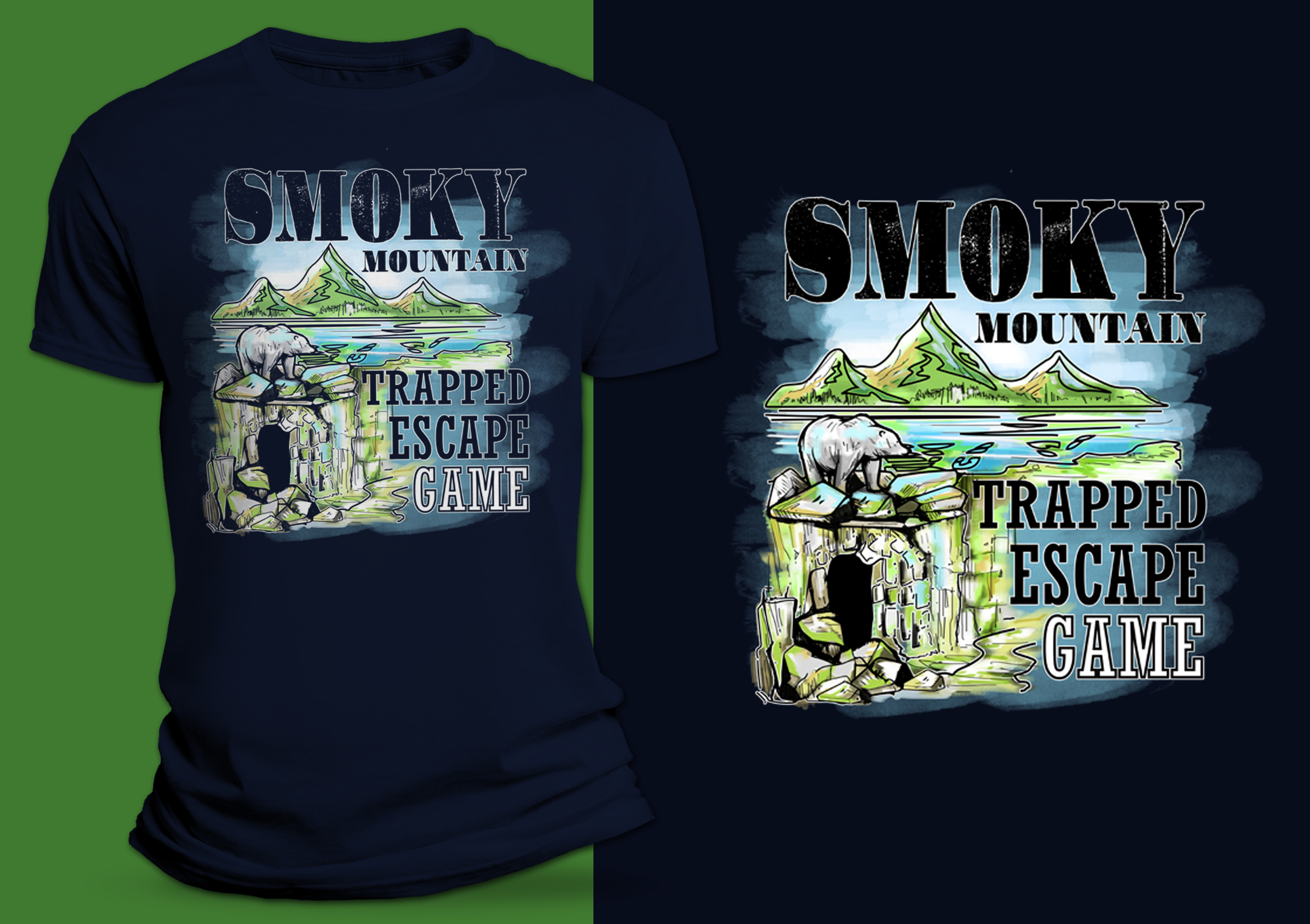 T-shirt Design by SAI DESIGNS for Trapped Escape Game | Design #28648943