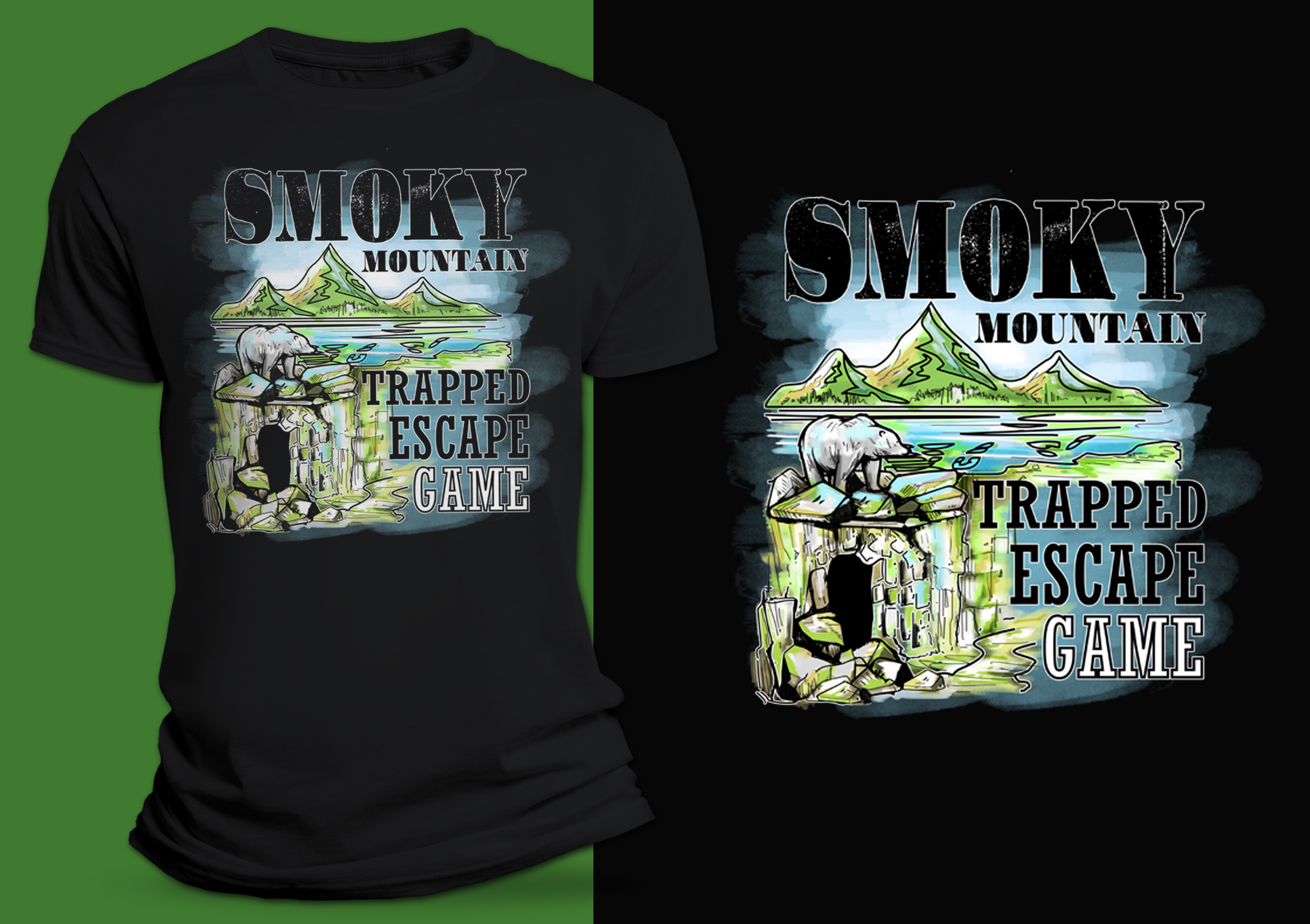T-shirt Design by SAI DESIGNS for Trapped Escape Game | Design #28648945