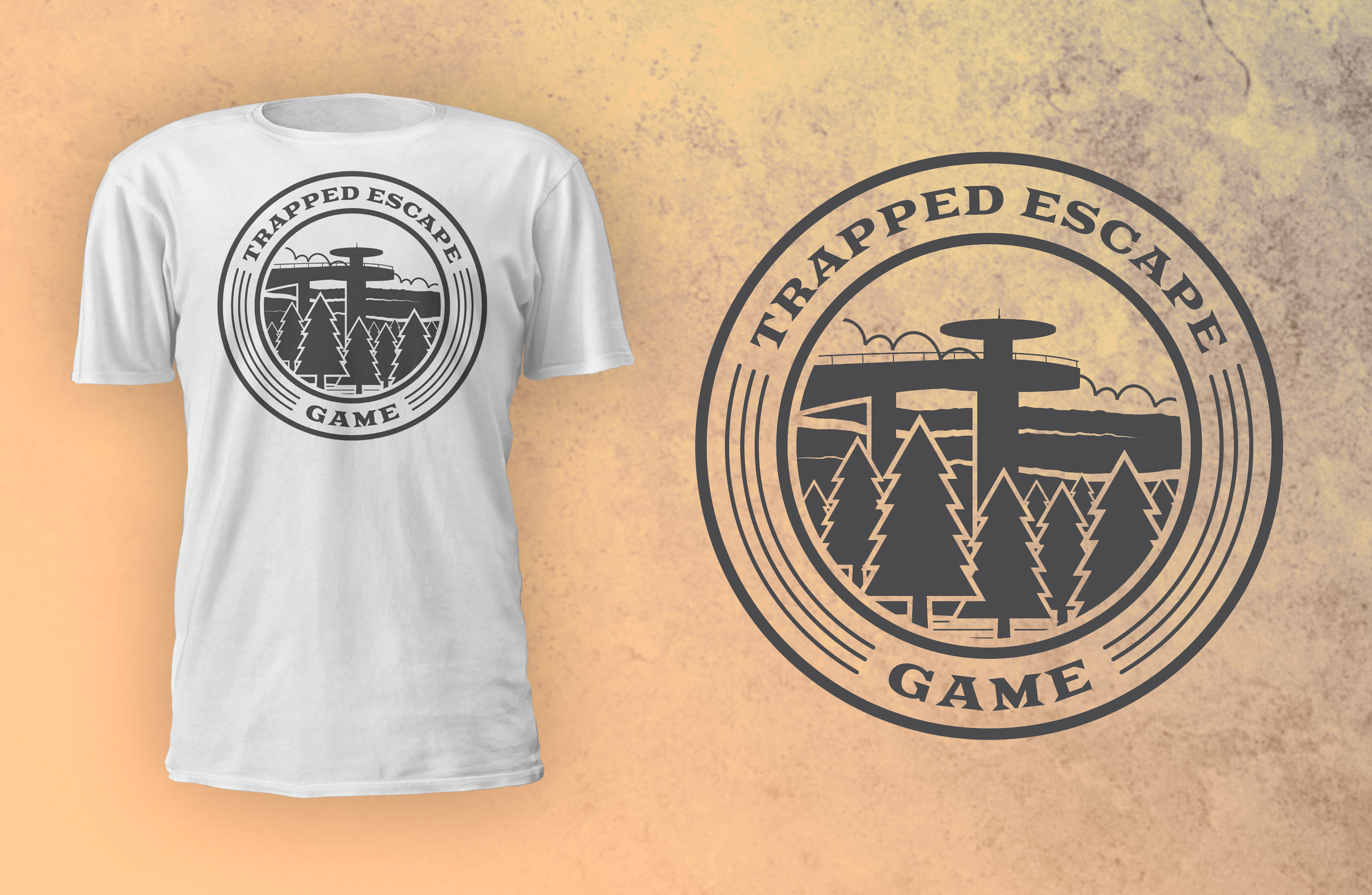 T-shirt Design by D'Mono for Trapped Escape Game | Design #28653868