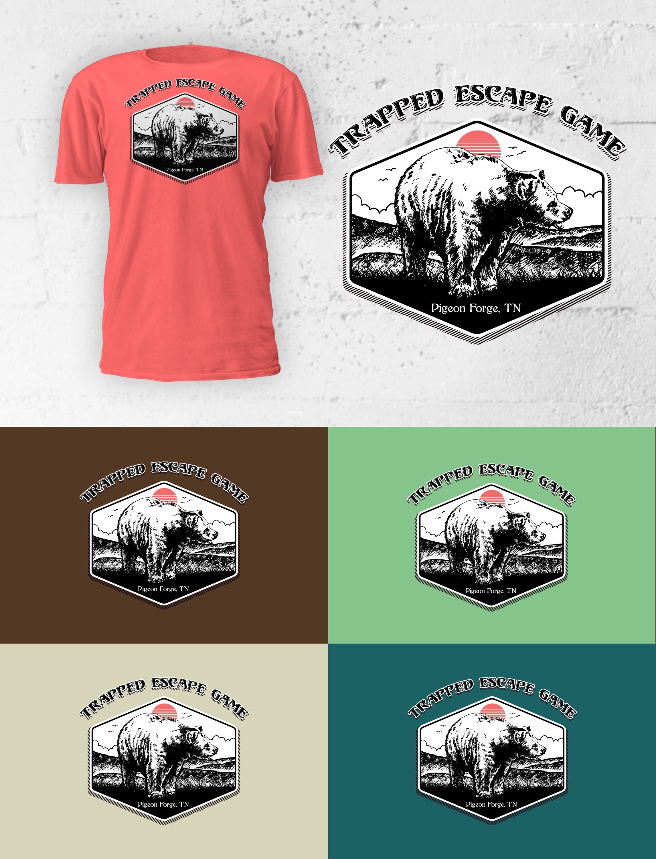 T-shirt Design by D'Mono for Trapped Escape Game | Design #28679357