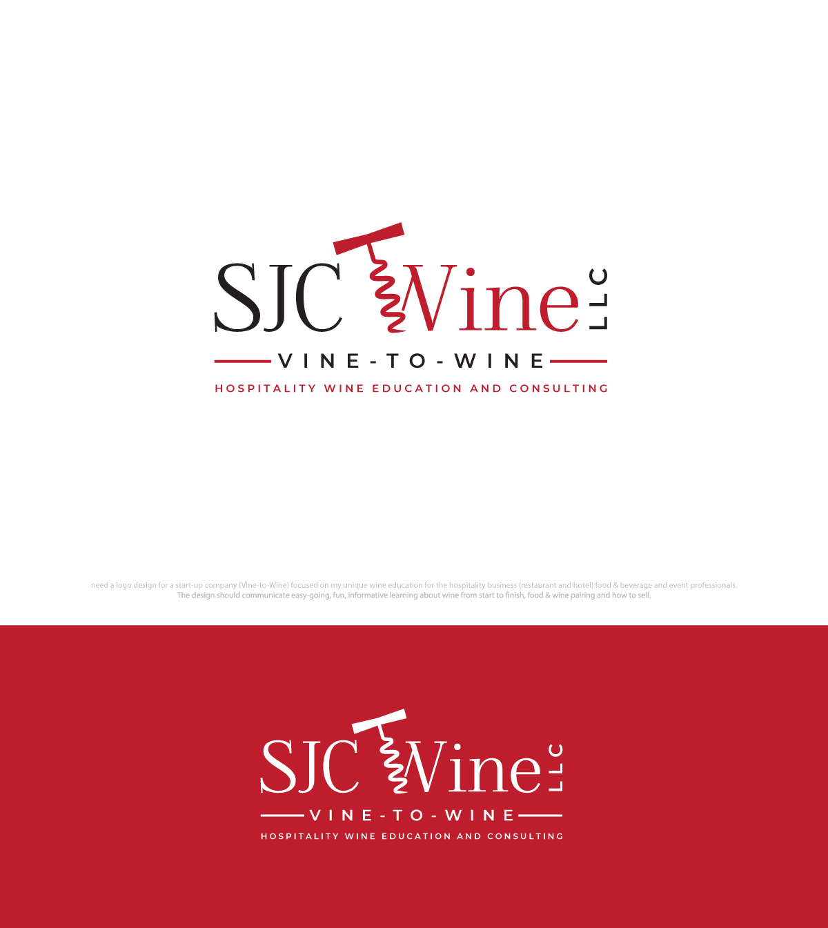 Logo Design by ecorokerz for SJC Wine, LLC | Design #28634597