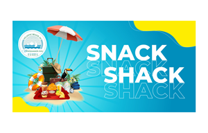 Banner Sign for a Snack Shack at a Hotel on the Beach | Signage Design by KreativeMadz