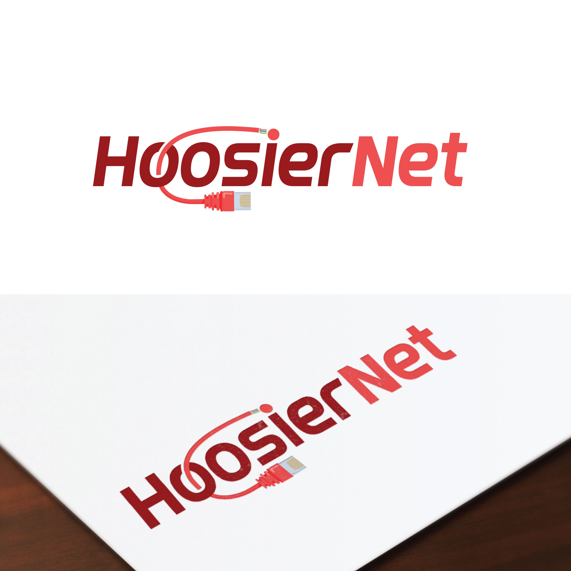 Logo-Design von Farhad Kreative für Hoosier Net | Design #28639742