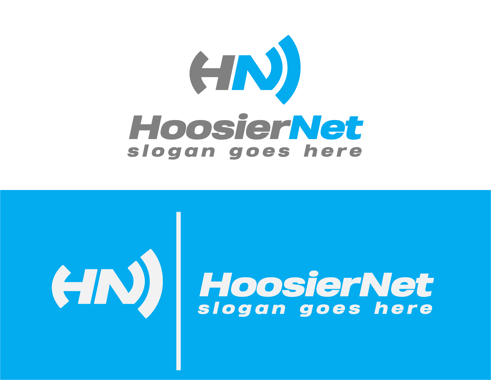 Logo Design by @gus for Hoosier Net | Design #28632250