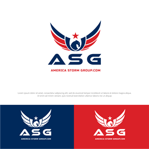 "ASG" and "America Storm Group.com" in logo | Logo Design by ThiagoB