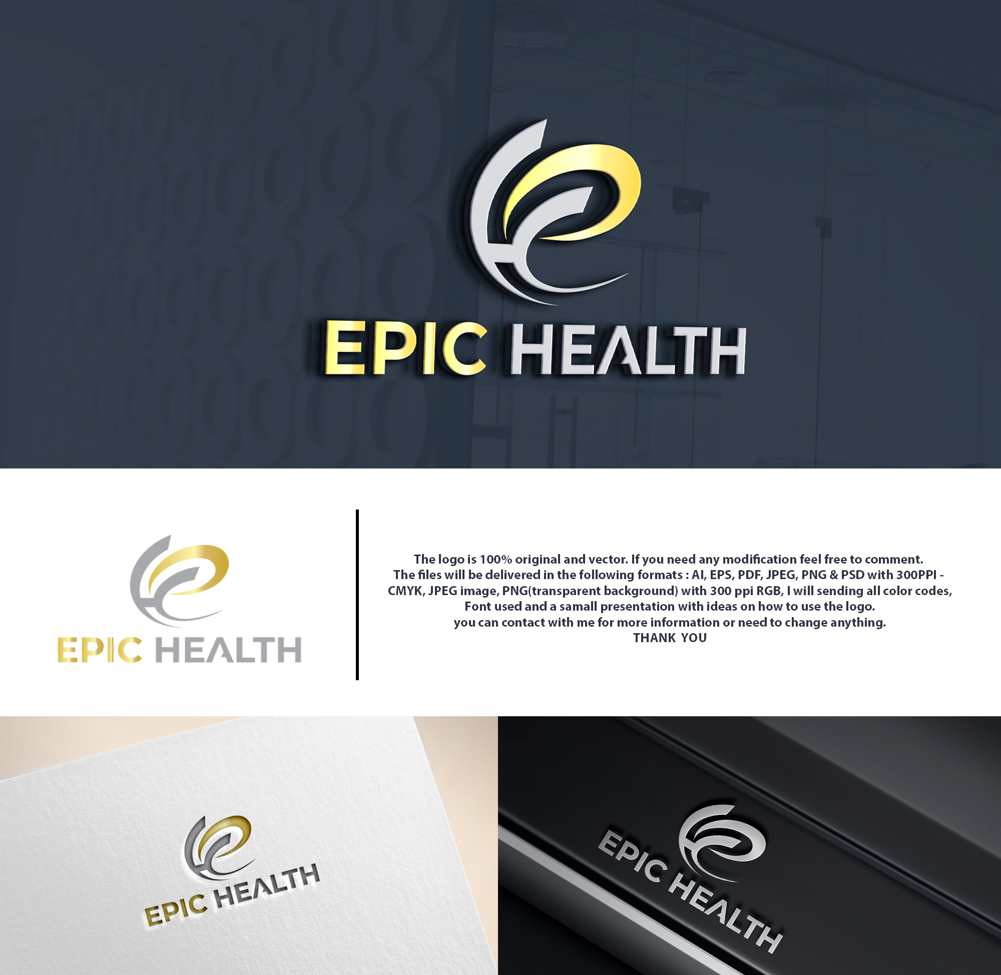 Logo Design by DesignHour for Epic Health | Design #28695599