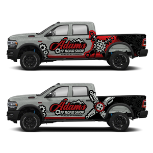 2022 RAM Power Wagon Vehicle Graphic Design (Off-Road Shop) | Diseño de Rotulación de Vehículo por Yoga Tri