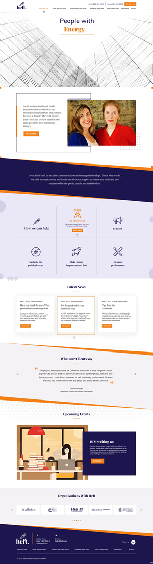 Web Design by pb for Heft Communications | Design: #28652067