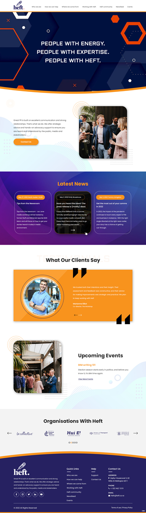Web Design by pb for Heft Communications | Design: #28659319