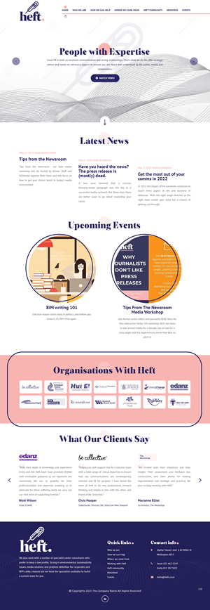Web Design by pb for Heft Communications | Design: #28659321