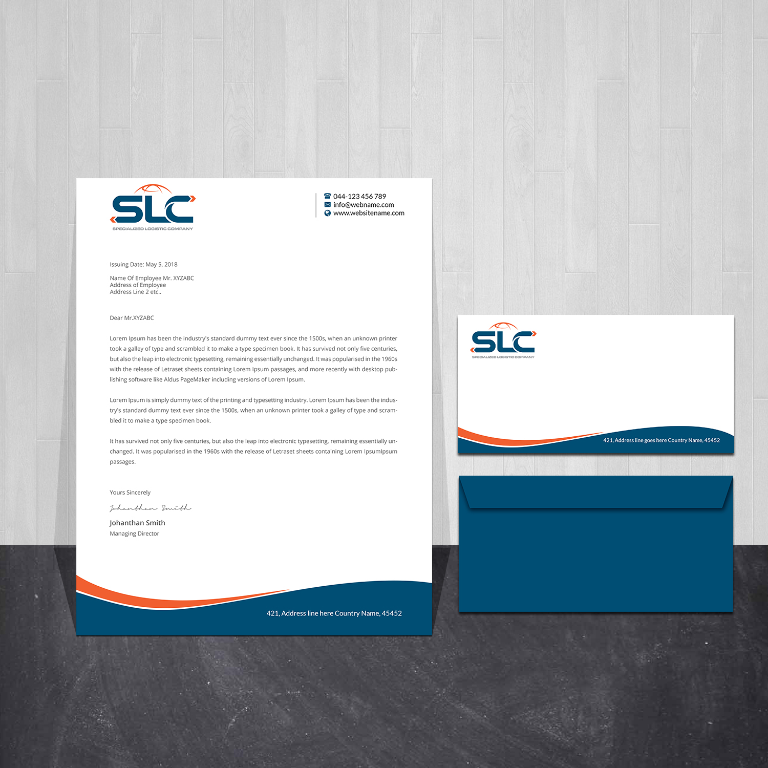 Stationery Design by Creations Box 2015 for this project | Design #28661538