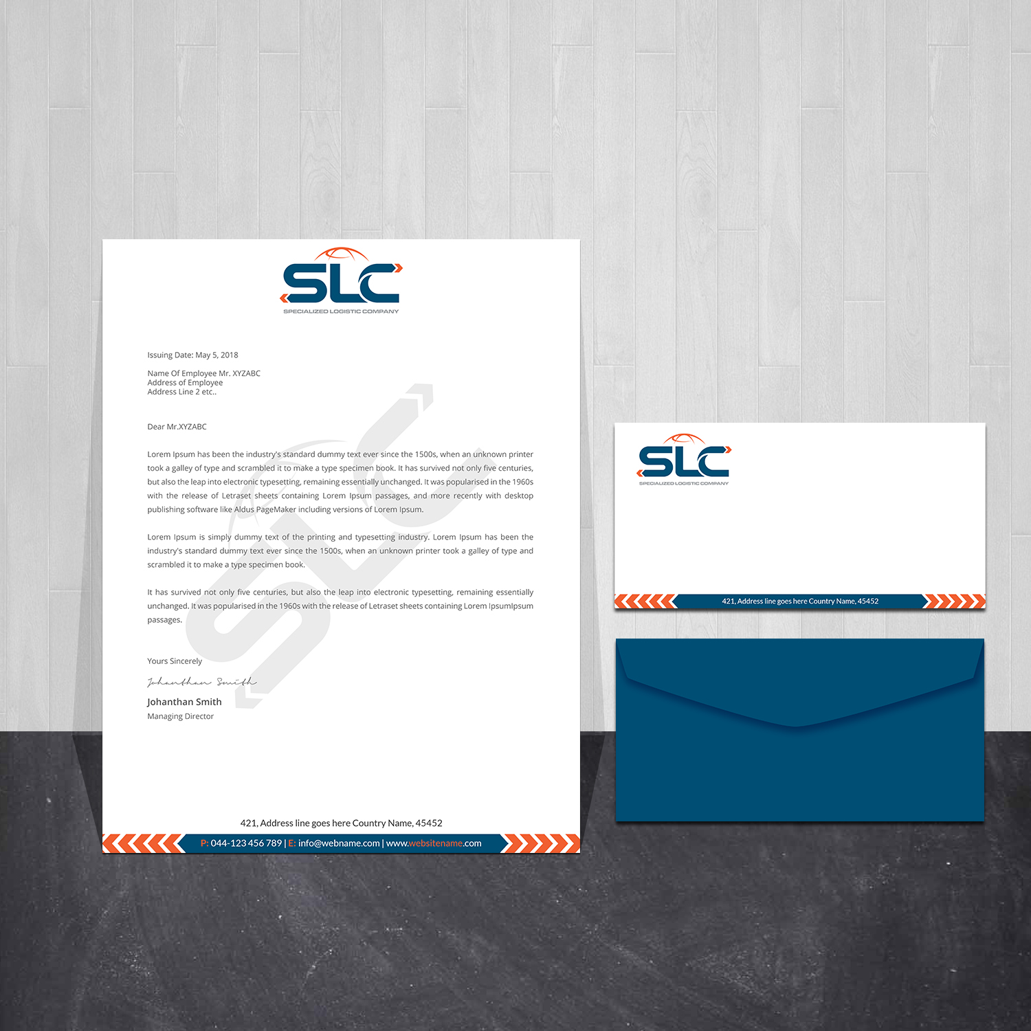 Stationery Design by Creations Box 2015 for this project | Design #28661539