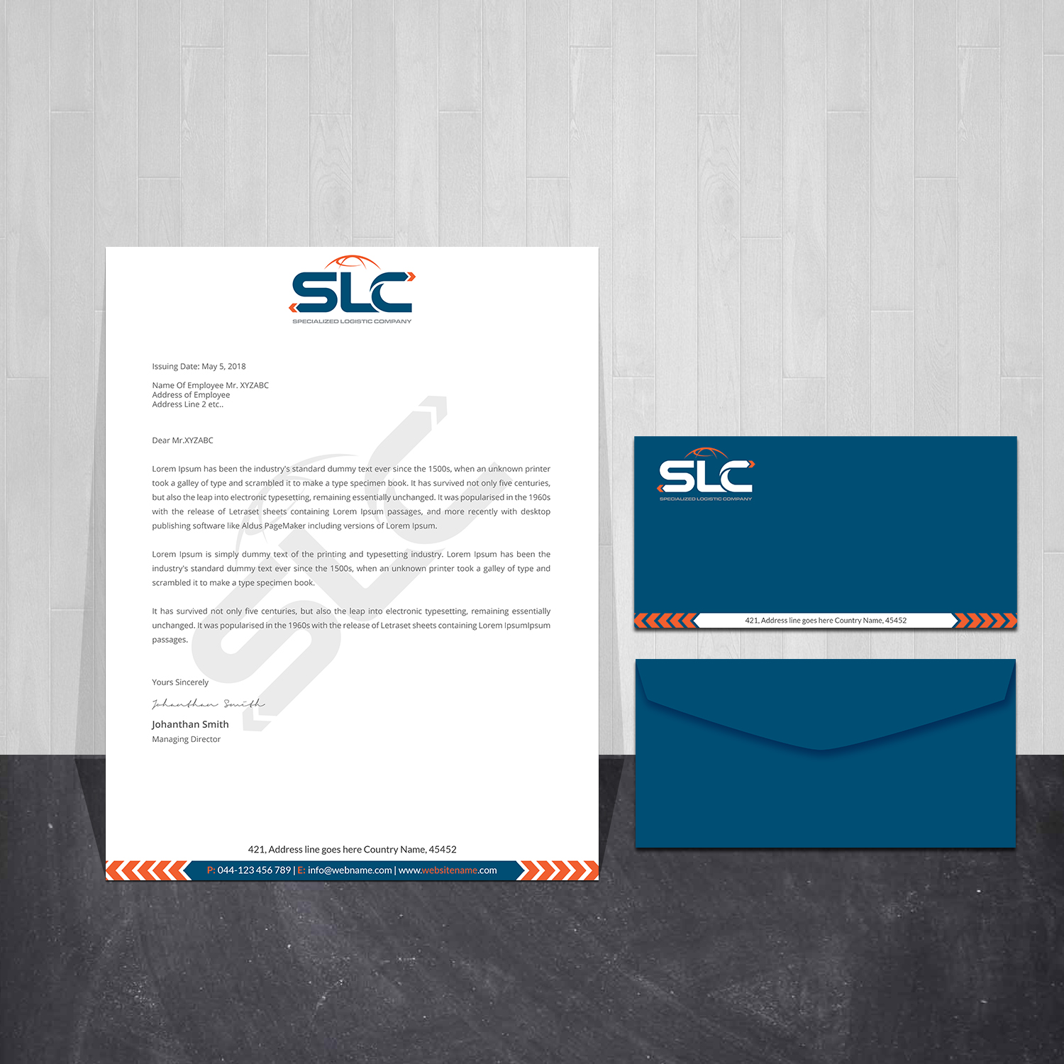 Stationery Design by Creations Box 2015 for this project | Design #28662666