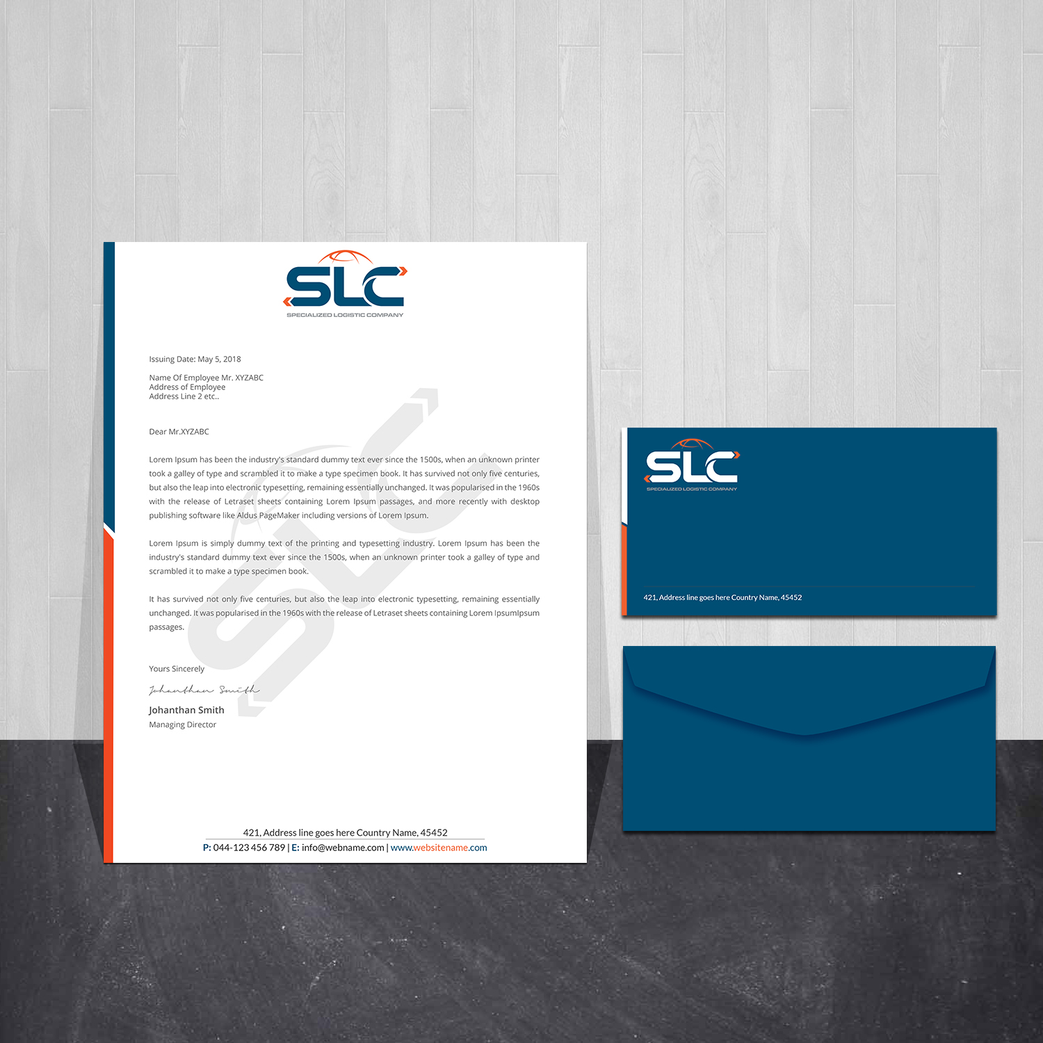 Stationery Design by Creations Box 2015 for this project | Design #28662667
