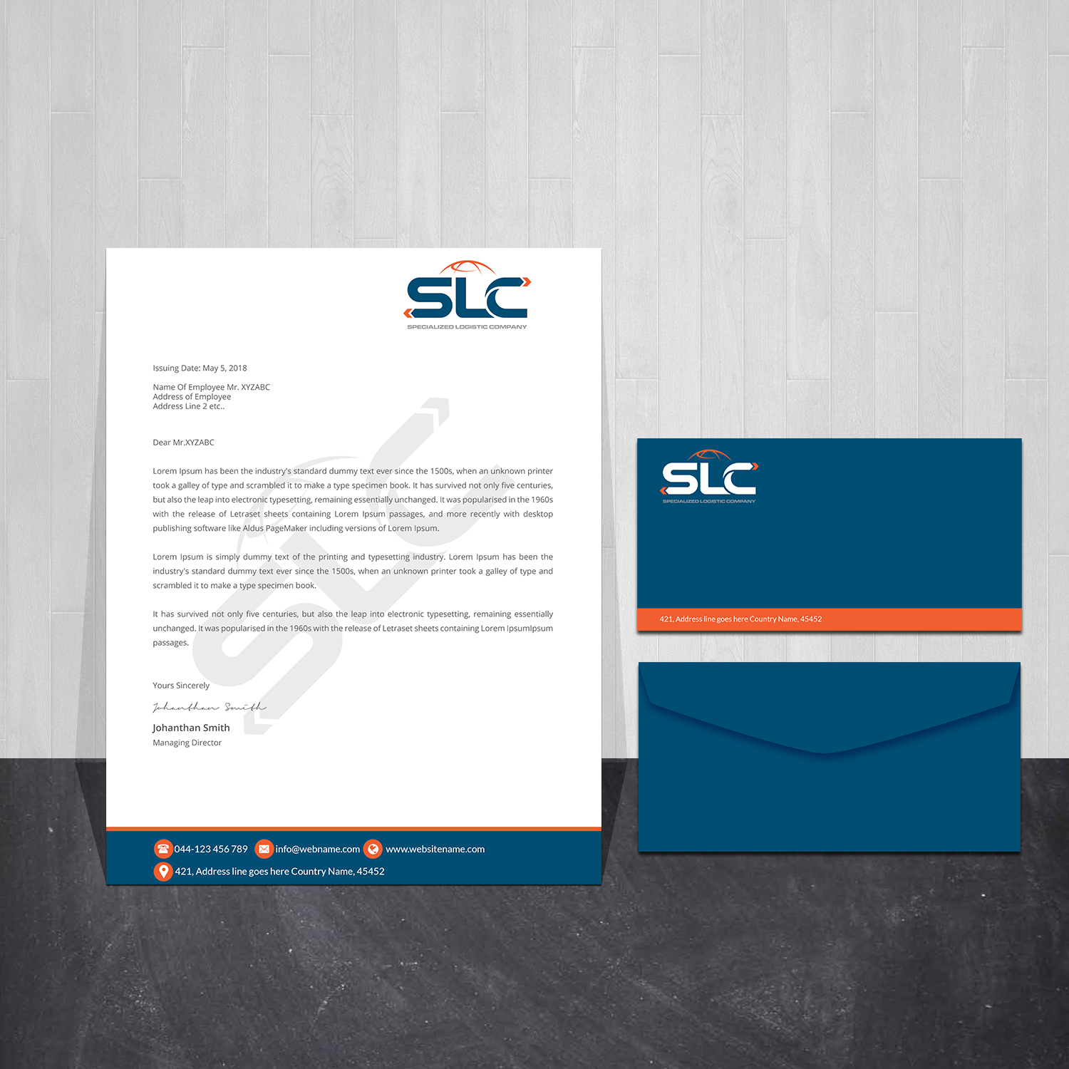 Stationery Design by Creations Box 2015 for this project | Design #28662668