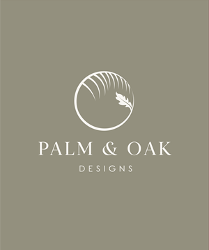 Palm and Oak Designs (or Palm & Oak Designs) | Logo Design by The Seventh Key Magic