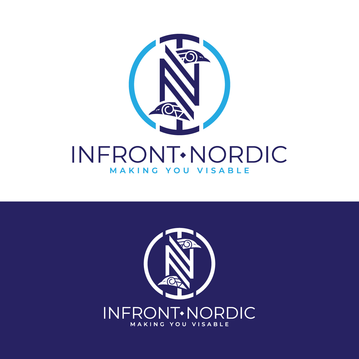 Logo Design by brand maker for Infront graphic solutions AB | Design #28656303
