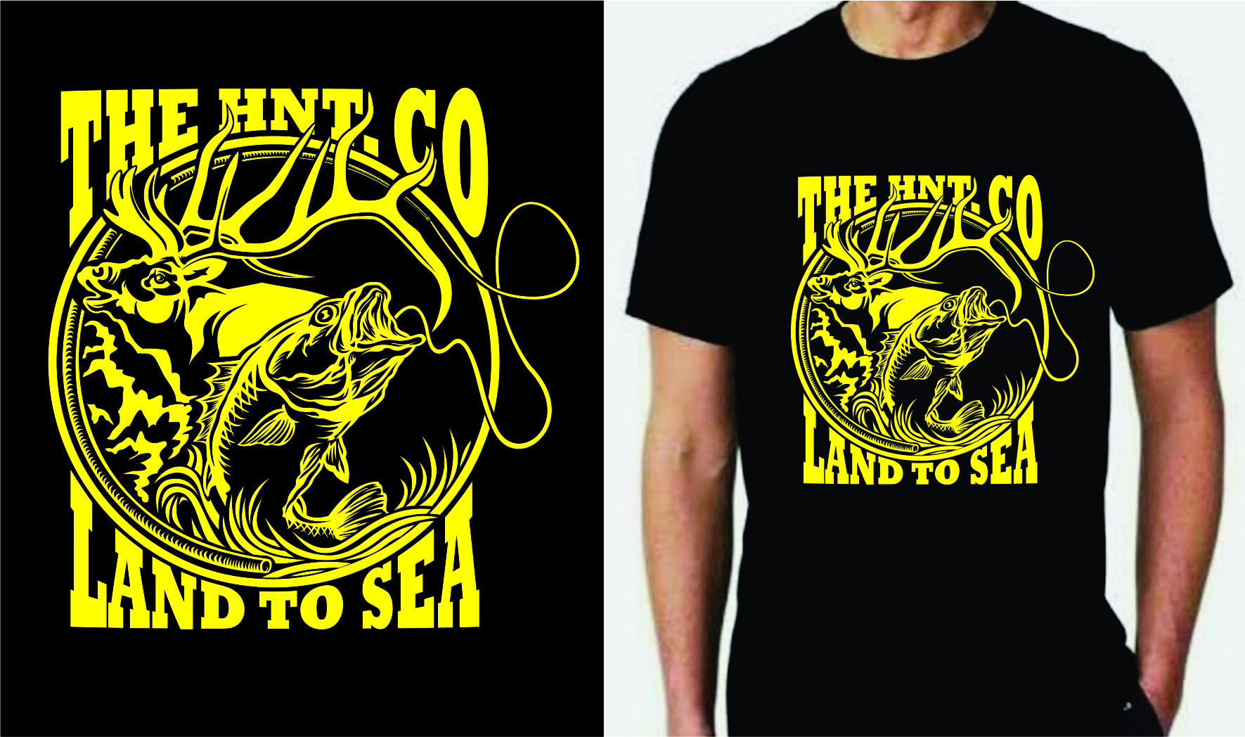 T-shirt Design by Den Bagus for The hnt. Co | Design #28666331