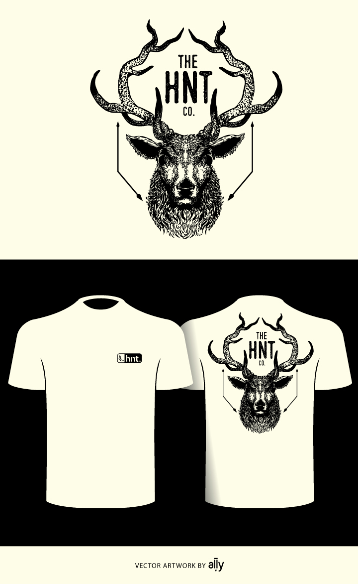 T-shirt Design by ally designs for The hnt. Co | Design #28667192