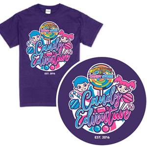 Candy Edventure Colorful Candy Design | T-shirt Design by OR-PiXEL STUDIO ™