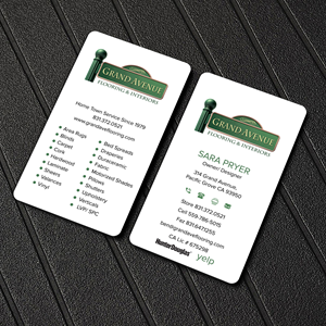 Business Card Design by sadikul islam for Grand Avenue Flooring & Interiors | Design: #28664849