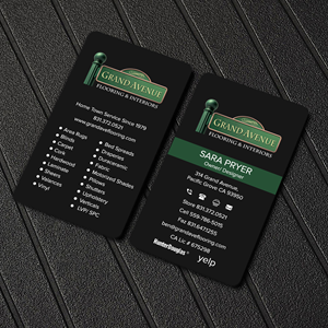 Business Card Design by sadikul islam for Grand Avenue Flooring & Interiors | Design: #28664948