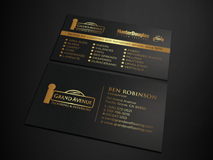 Business Card Design by RENEXIT for Grand Avenue Flooring & Interiors | Design: #28653918