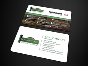 Business Card Design by RENEXIT for Grand Avenue Flooring & Interiors | Design: #28653919