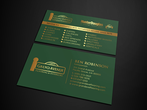 Business Card Design by RENEXIT for Grand Avenue Flooring & Interiors | Design: #28653920