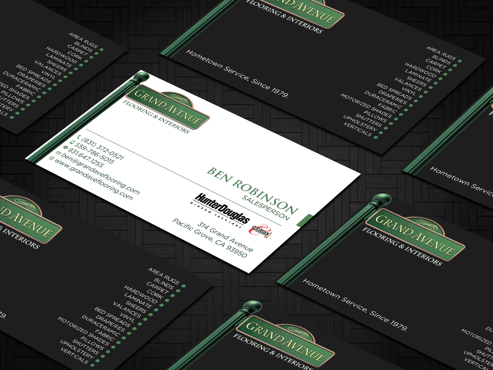 Diseño de Tarjeta de Presentación por RENEXIT para Grand Avenue Flooring & Interiors | Diseño #28654075