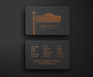 Business Card Design by Andrés Sebastián for Grand Avenue Flooring & Interiors | Design: #28689503