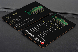 Business Card Design by Creative Moon Design for Grand Avenue Flooring & Interiors | Design: #28662772