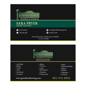 Flooring & Interior Design showroom | Design de Carte de Visite par Trygve