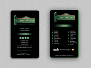 Business Card Design by Graphixpointt for Grand Avenue Flooring & Interiors | Design: #28663136